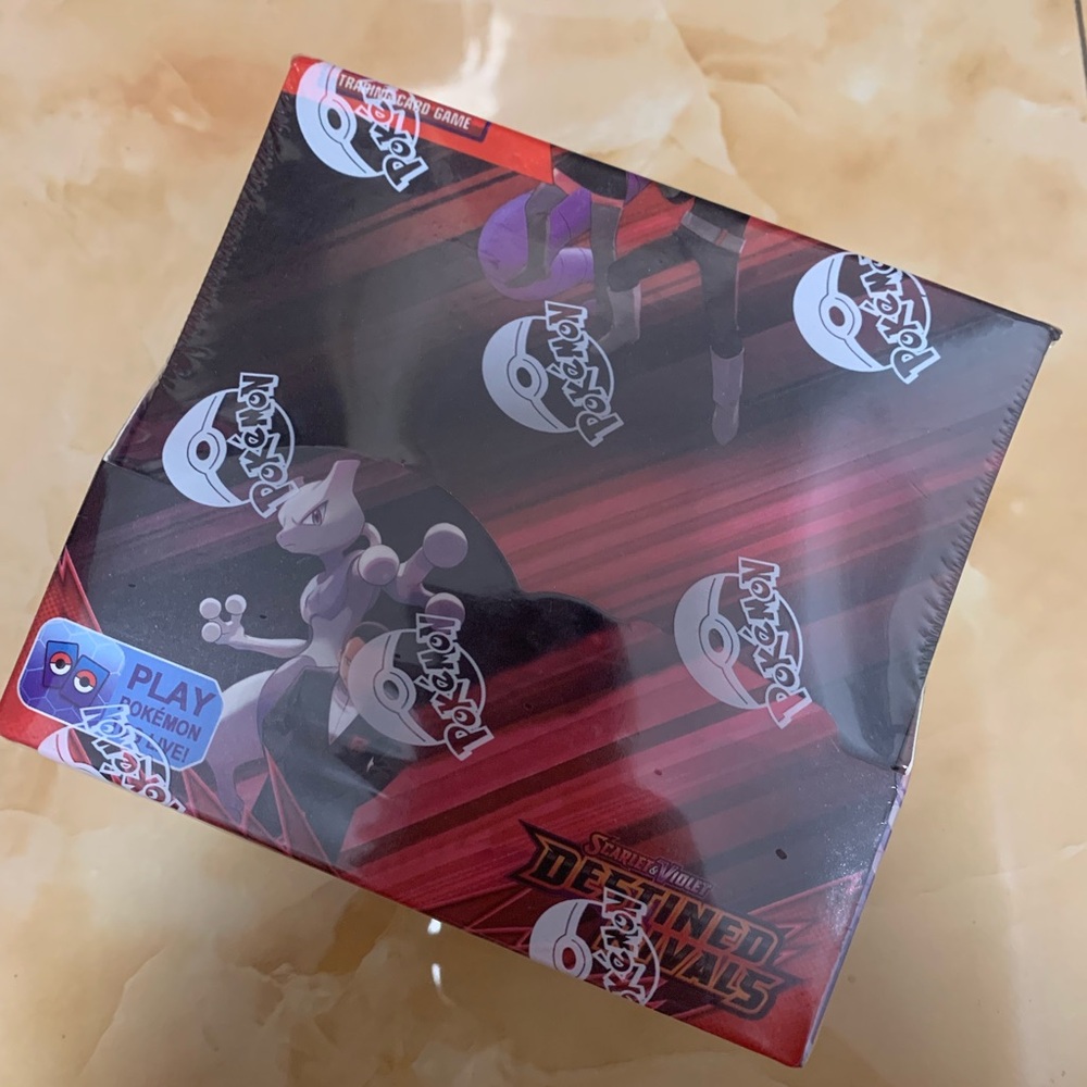 Pokémon Red and Black Mewtwo Defined Rivals Booster Box